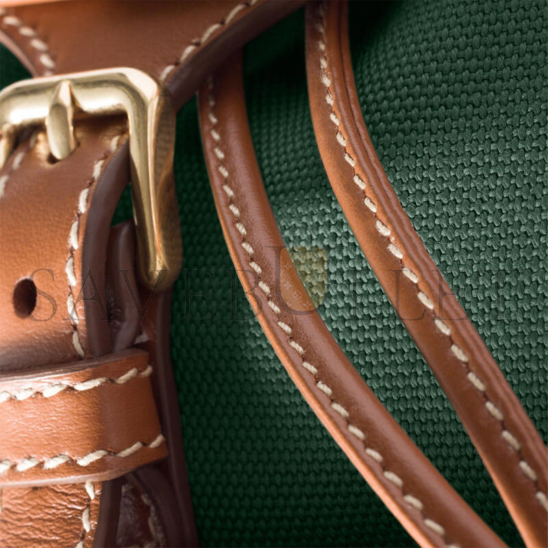 MIU MIU CANVAS AND LEATHER BACKPACK 5BZ043 (22*18*11.5cm) MIU MIU CANVAS AND LEATHER BACKPACK 5BZ043 (22*18*11.5cm)